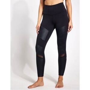 🌞 Alo Yoga 7/8 Moto Leggings in Black